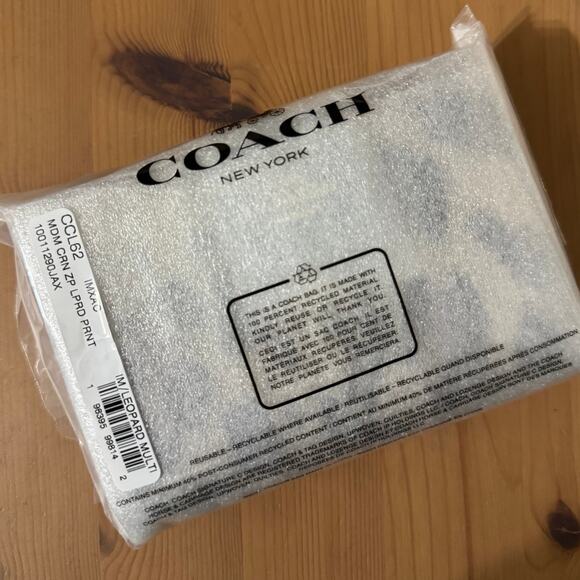 ❤️🐆Coach Medium Corner Zip Wallet With Leopard Print - Picture 5 of 9